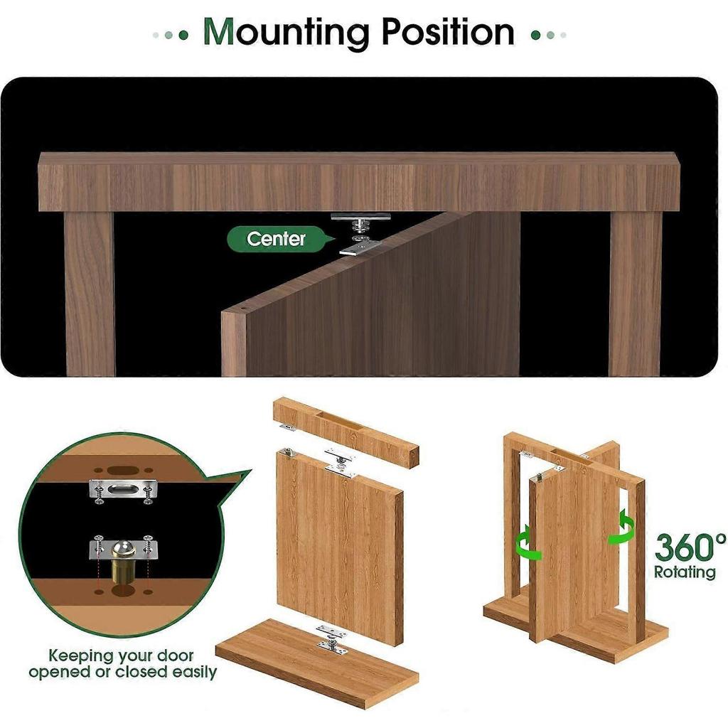 2025 Latest Model Door Hinges,Hidden Door Hardware Stainless Steel,360 Degree