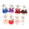 10Pcs 12Cm Bear Flower Bouquet Toy Cartoon Doll Foam Bouquet Gift Party Decor