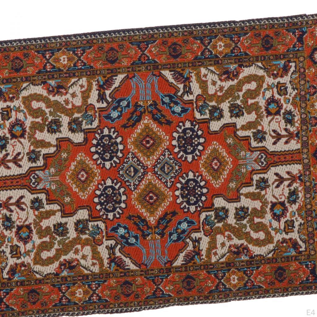 1/12 Ковер для кукольного домика Коврик для двери кукольного домика, Гостиная, Игрушка для ролевых игр, Домашний мини-тканый коврик