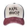 Karl Who Baseball Caps Outfit Casual Distressed Cotton Snapback Hat for Unisex Women Outdoor Running Golf Adjustable Fit Caps Hat