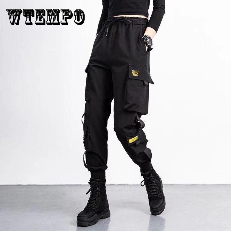 WTEMPO Крутые женские спортивные брюки для девочек, брюки для бега, длинные свободные повседневные мешковатые спортивные брюки Casyal