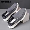 Old Beijing Cloth Shoes Men's Spring Breathable Slip-on Shoes Work Shoes Casual Shoes Skate Shoes Comfortable Sneakers Dad Shoes