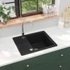 VidaXL Kitchen Sink In Granite Single Bowl Black Kitchen Home Decoration 142952