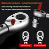 /4'' 3/8'' 1/2'' 1Industrial Dual-Direction Adjustable 72-Tooth Ratchet Handle Drive Click Torque Wrench Upgraded Torque Wrench