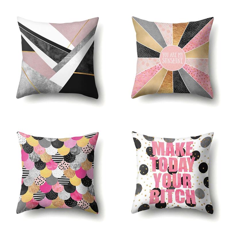 Polyester Pillowcase Automobile Decoration Home Printed Pillowcase