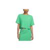 Sportswear Solid Color Crew Neck Short Sleeve T-Shirt Women Tops Grass-Green DV7871-363