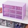 Girls' Heart Nine Palace Grid Storage Box Dust Proof Drawer Box Desktop Stationery Jewelry Cosmetics Storage