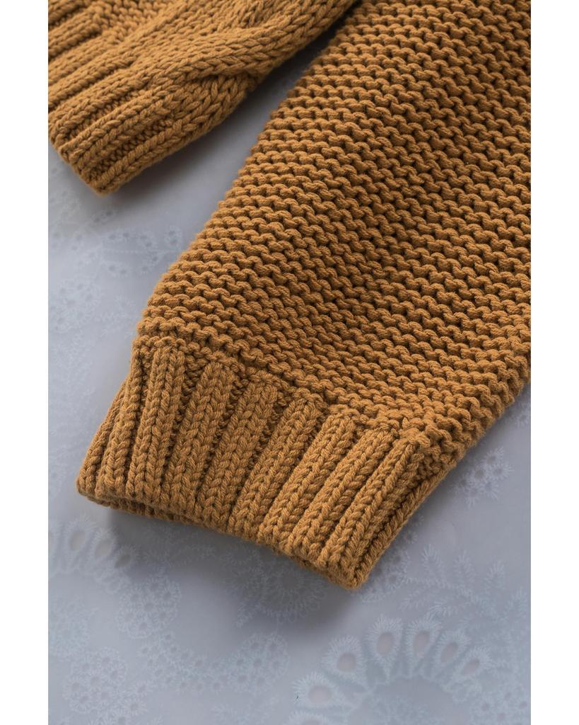 Azura Exchange Водолазка ручной вязки с косами