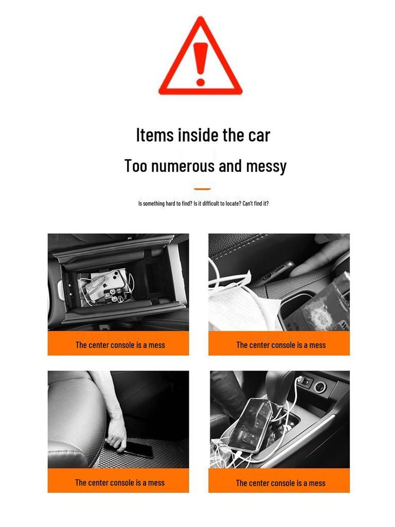 Xiaomi SU7 Armrest Box Storage Organizer Accessories