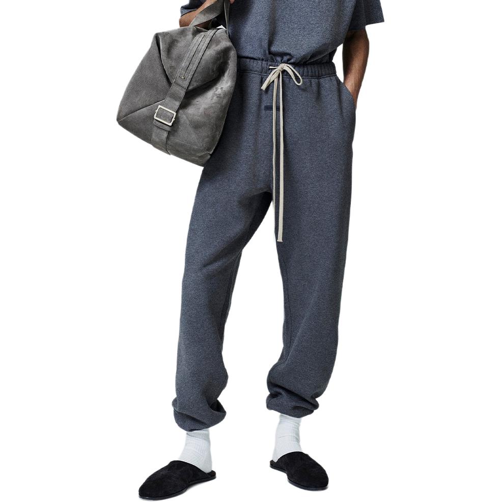 Fear of God Essentials Классические спортивные штаны Угольный меланж Мужские Низ Серый 130HO258401F