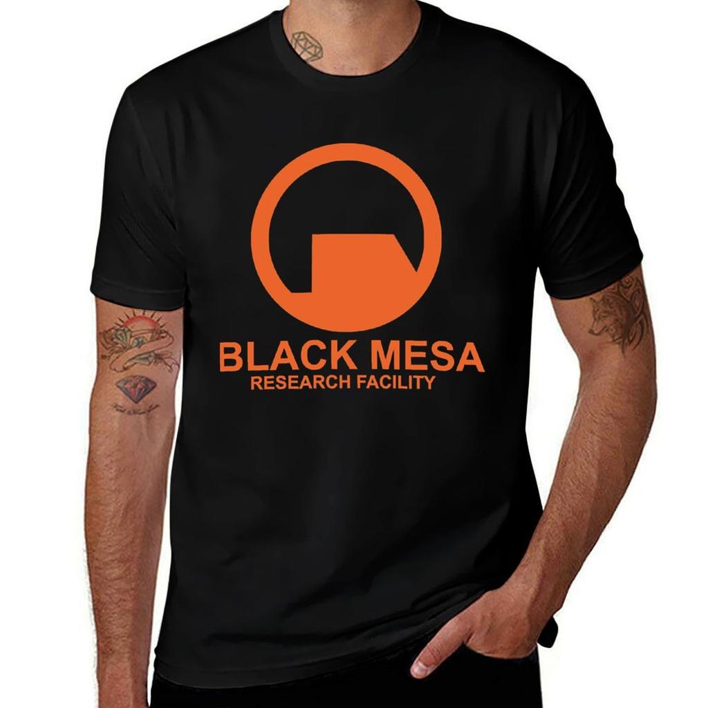 Black Mesa Research Facility Orange Essential Tshirt Breathable Gym Short Sleeve Tshirt