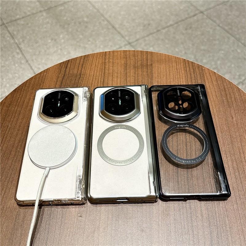 Premium Electroplated Magnetic Flip Case Mate X7 X6 Foldable Phone - Shockproof Leather PC Cover With Stand