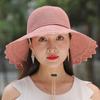 Женская шляпа, весенняя шляпа, соломенная шляпа, ретро Touraat, женская летняя шляпа Луффи Хелен Камински, розовая соломенная шляпа, пляжная шляпа, женские шляпы из рафии