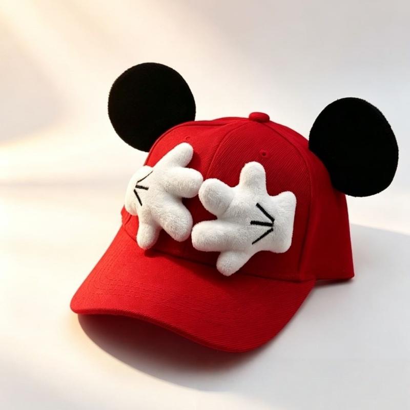 Anime Mouse Parent-Child Children's Baseball Cap Cartoon Big Eared Casual Sports Snapback Hat for Boys and Girls Gift