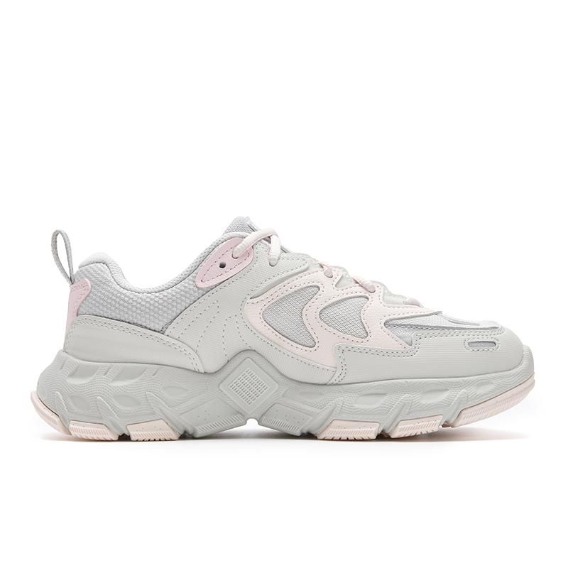 Fila Ravagement 3 Мода Индивидуальность Классика Ретро Повседневная Спортивная Обувь Женские Кроссовки Серый Розовый F12W542143F-WA