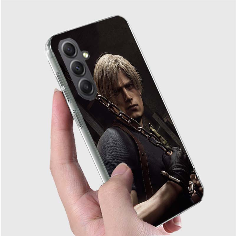 Леон Кеннеди Resident Evil 4 Телефон Для Samsung A15 A25 A35 A55 A71 A51 Galaxy S9 S8 S10E A41 A31 A11 M12 M32 M30S M51 M52 J8 J6