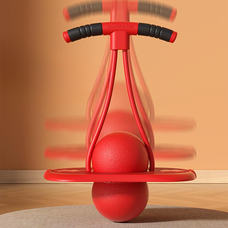 Игрушка для фитнеса на баланс, Прыгающий мяч для молодежи и взрослых, Эластичный мяч для упражнений с прочными ручками, Нескользящая основа, Тренировка баланса и Сила кора