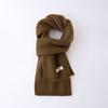 Australian 100% Wool Scarf New Solid Color Winter Warm Knit Neck Warmer For Men And Women Cashmere Scarves