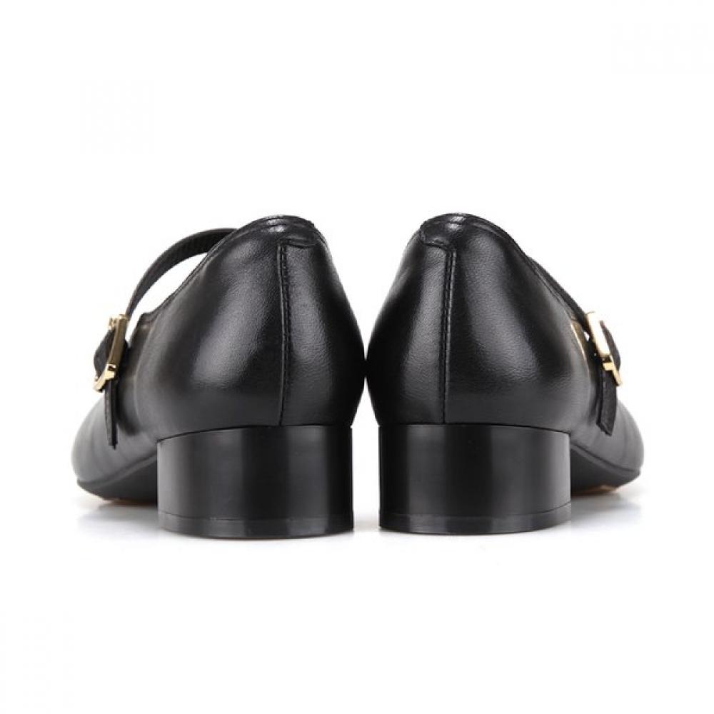 Barbara Leather Basic Mary Jane Pumps 3cm Bbj131bk
