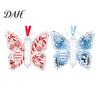 Office Desk Hanging Ornament 2Pcs Acrylic Butterfly Money Holder Ornaments, Decorative Cash Pendant for Christmas Stylish Tree Window Hanging, Unique