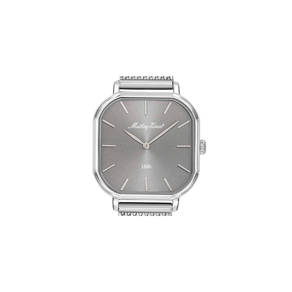 Mathey-Tissot Женские часы Monsoon Square из нержавеющей стали с серебристым циферблатом, кварцевые D7917AS