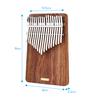 LINGTING K17P 17-key Portable Thumb Piano Kalimba Mbira Sanza Solid Wood Material with Storage Bag