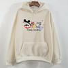 Disney Parent-Child Wear Fun 2025 Disneyland Travel Pattern Multi-Color Hoodie Women's Kawaii Pullover Casual Couple Sweatshirt