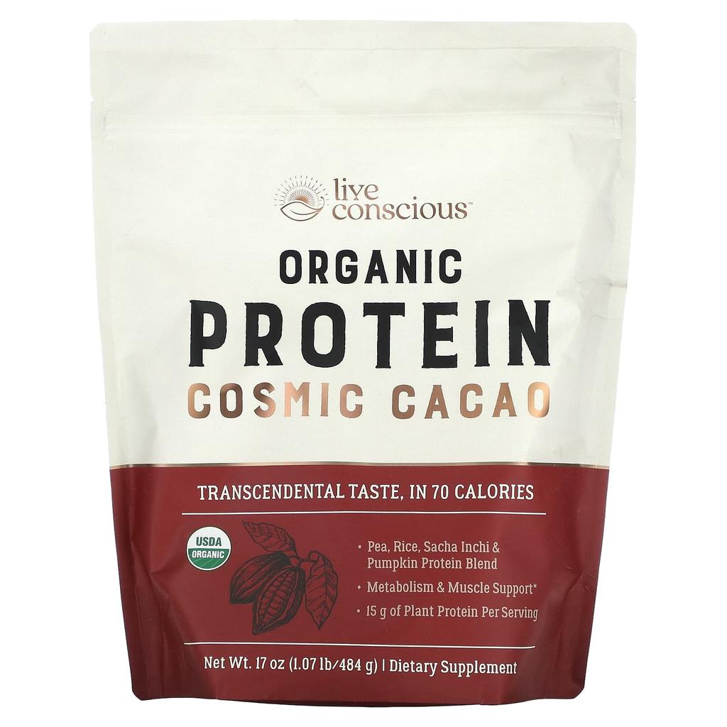 Organic Protein, Cosmic Cacao, 484G(1.07Lb)