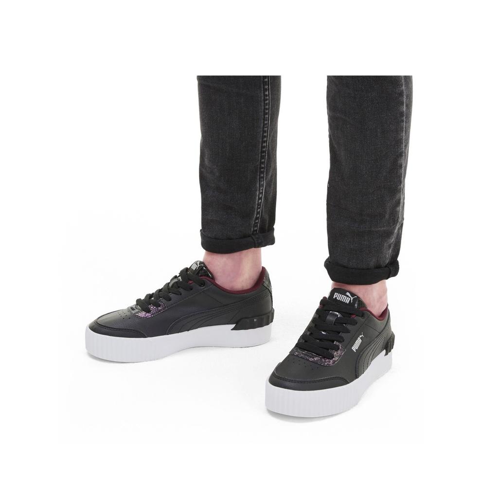 Puma Кеды Carina Lift Snake с низкой посадкой Женские кеды Черный 373230-02
