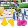 50 Pieces Track Training Cones Roller Skating Obstacles Nimble Sports Small Cones for Indoors Outdoors, 5 Assorted