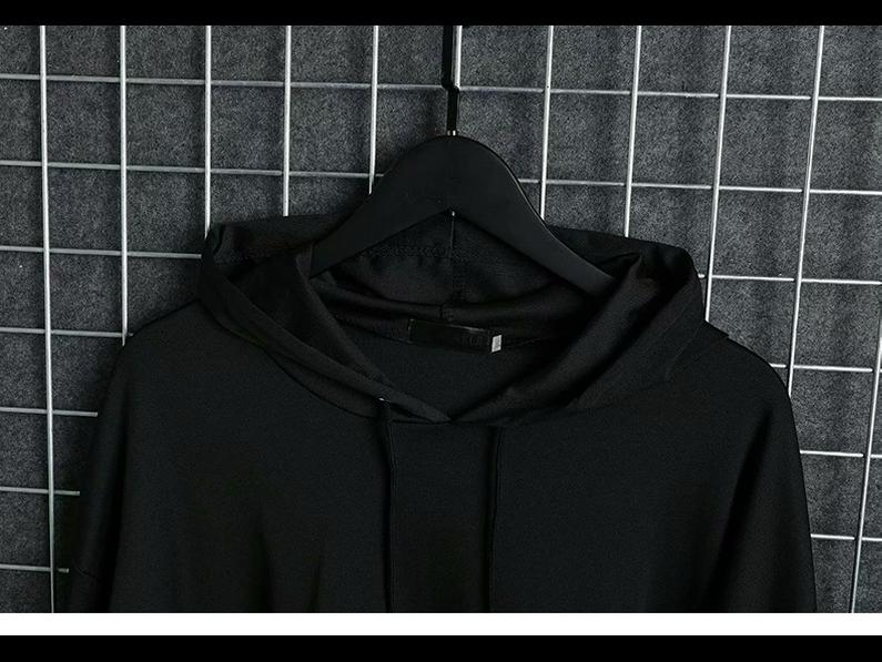 Мужская осенняя толстовка с капюшоном Cross-border: Гонконгский стиль, национальный тренд, свободный крой, универсальность и уникальный дизайн