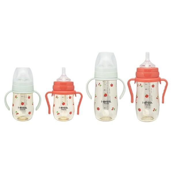 Ibyeol Friends Infant PPSU Чашка соломенная Apple Cherry 180 мл, Красный, 1 шт.