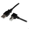 Кабель USB 2.0 - STARTECH - Тип A к Типу B - 2 м - Угловой влево - Черный