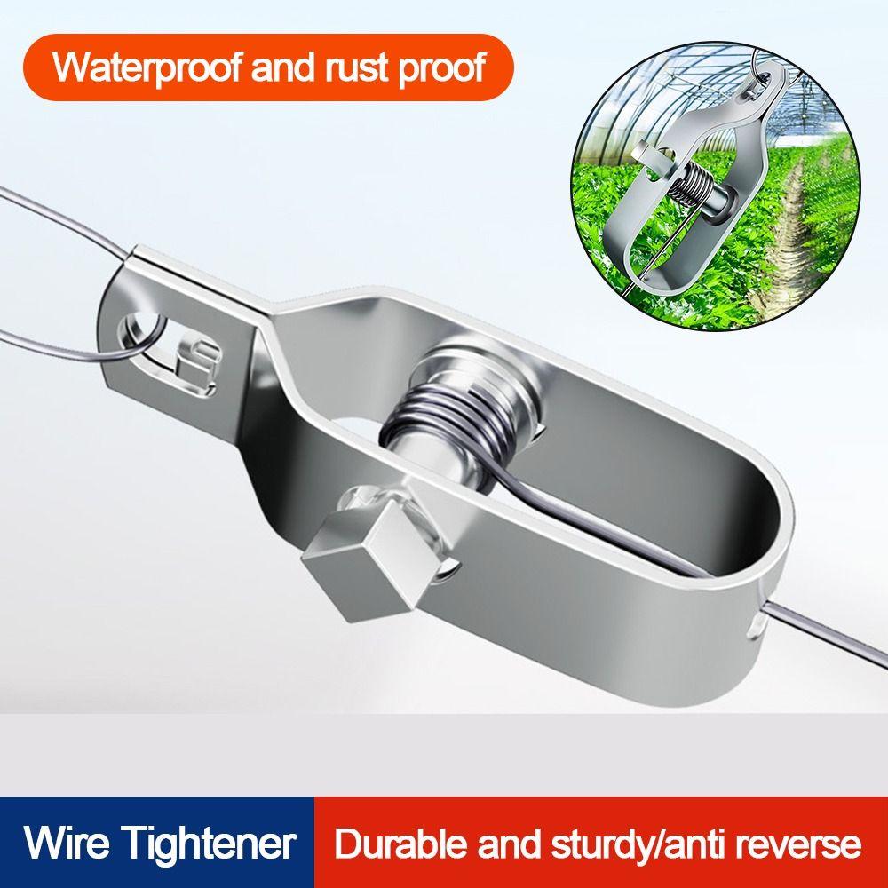 Heavy Duty Wire Tightener Silver Electric Fence Tightener New Wire Buckle Farm
