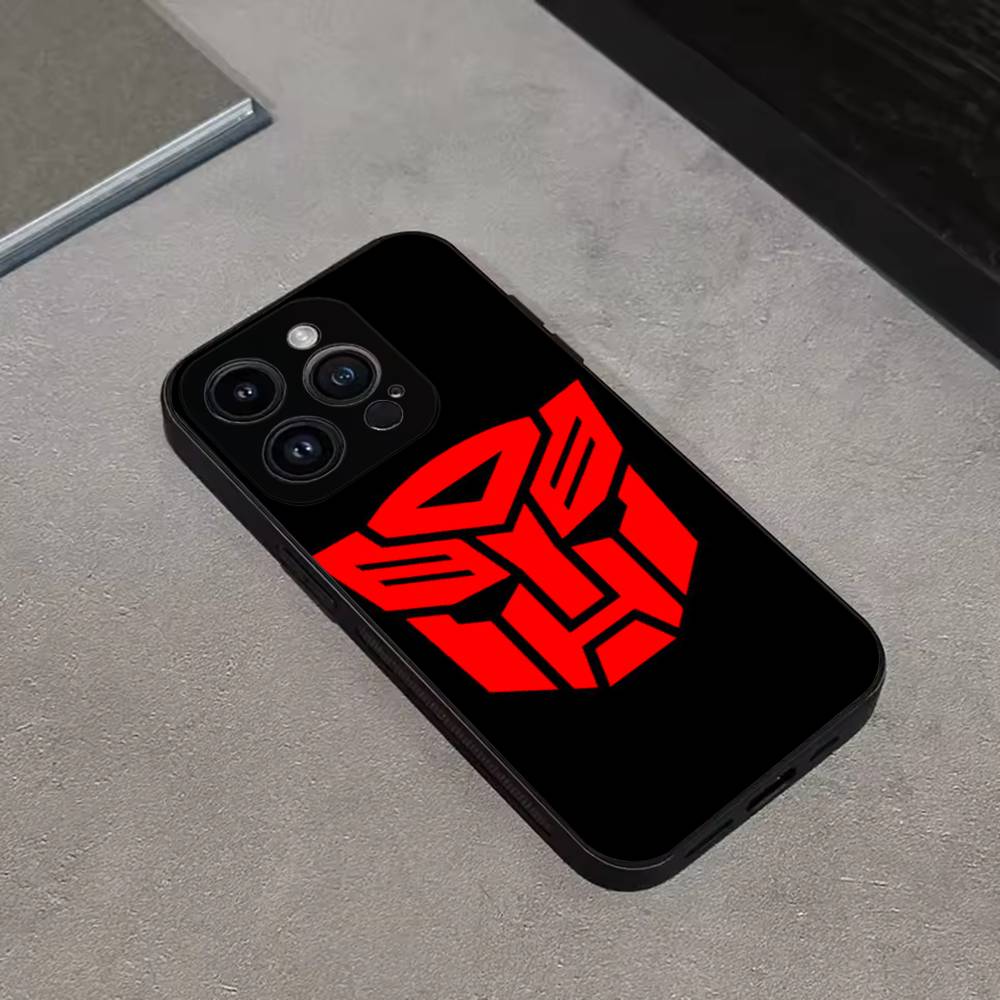 LOGO T-Transformers COOL Phone Case For iPhone 16,15,14,13,12,11 Plus,Pro Max,XS,X,XR,SE,Mini,8,7,Soft Silicone Black Cover