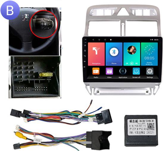 Автомобильный радиоприемник Android GPS-навигатор для Peugeot 307 307CC 307SW 2002-2013 мультимедийный стерео Wi-Fi видео 2din 2 DIN 1 + 16 ГБ