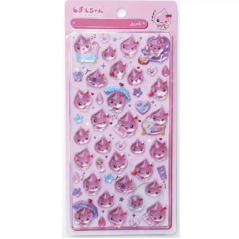 1/6Pcs Cute Small Water Drop 3D Crystal Stickers Cartoon Sparkling Raindrop Crystal Drop Glue Diy Decorative Stickers Gifts
