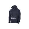 NBA Dallas Mavericks Courtside Statement Edition Loose Fit Hoodie Dark Blue Men Streetwear DR7000-419