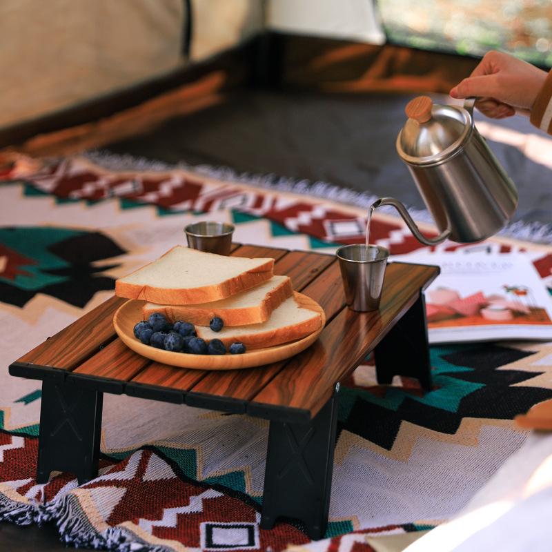 Ultralight Aluminum Folding Table Portable Mini Camping Desk Compact Design for Tent Picnic Outdoor Travel Tea Party