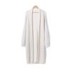 Imitation mink white knitted sweater cardigan coat women's autumn and winter new loose plush long cardigan