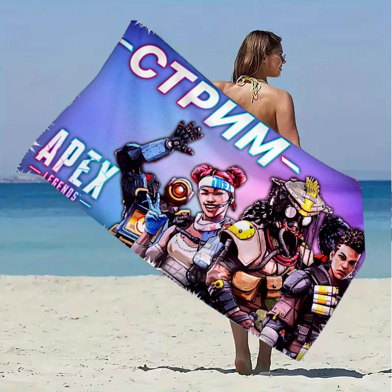 Apex Game Beach Towel Microfiber Beach Towel Super Soft & Absorbent for Bath, Beach, Travel Bath Time Accessory, Fan gifts