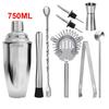 UPORS Stainless Steel Cocktail Shaker Mixer Wine Martini Boston Shaker For Bartender Drink Party Bar Tools 550ML/750ML