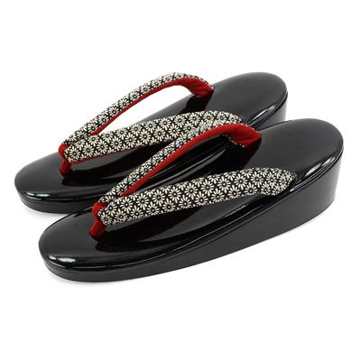 Уретановая эмаль, изготовленная из уретановой эмали, 6 см [Takeharu] Сандалии, Сандалии, Женские, Япония, Черный, Подошва, Сандалии, (Рикику)