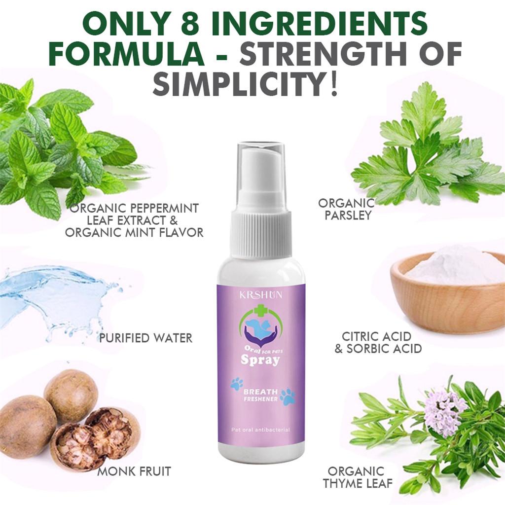 10мл/30мл/50мл Спрей для питомцев Собака Дыхание Освежитель рта Антибактериальный