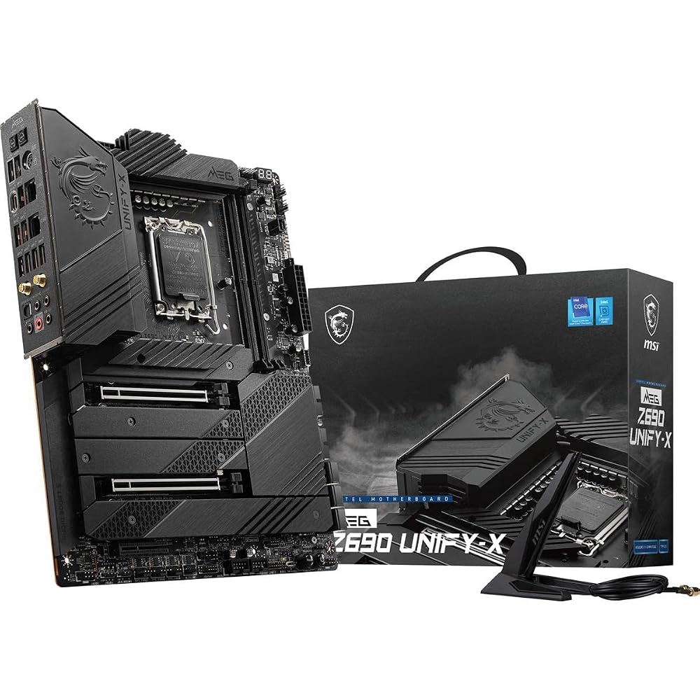 MSI MEG Z690 ACE Gaming Motherboard (E-ATX, 12th Generation Intel Core, LGA 1700 Socket, DDR5, Thunderbolt 4, PCIe 5, Dual 2.5G LAN, M.2 Slot, Wi-Fi 6