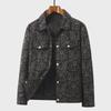 Men's Trendy Corduroy Jacket: Lapel, Full-Print, Spring/Autumn Casual Wear