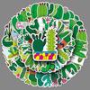 50 Cactus Doodle Cartoon Ins Style Green Plants Small Fresh DIY Suitcase Hand Account Book Mobile Phone Stickers