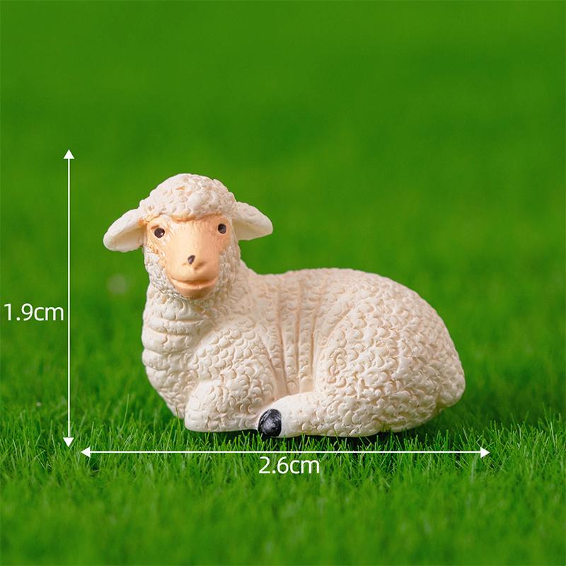 Миниатюры, имитация фигурок овец, коз, садоводство, ферма, микроландшафтные украшения для украшения дома, настольные аксессуары
