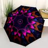 1pc Symmetrical Pattern ArtAutomatic Folding Umbrella, Portable & Foldable Design with 8 Ribs, Casual Outdoor Accessory yy250804277