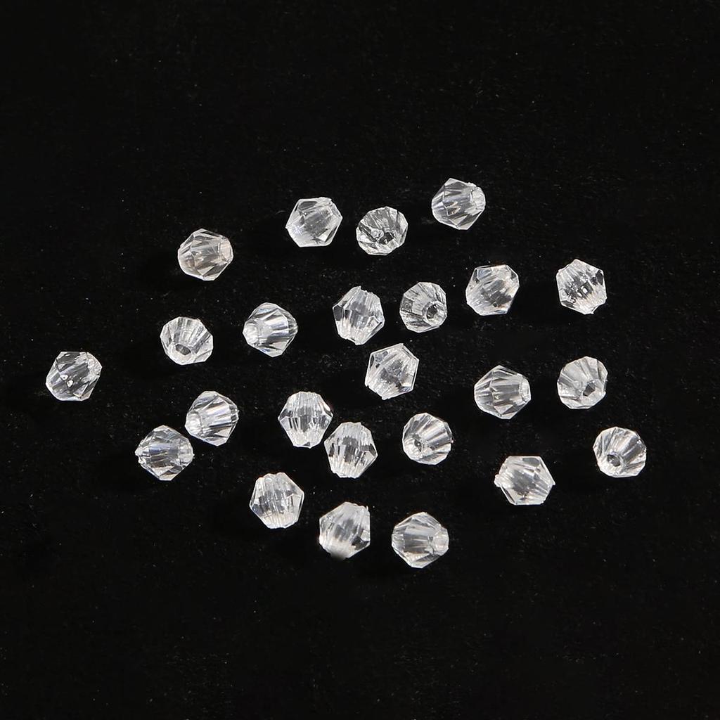 4-10 мм австрийские граненые двухконусные хрустальные акриловые свободные бусины-разделители DIY Изготовление ювелирных изделий